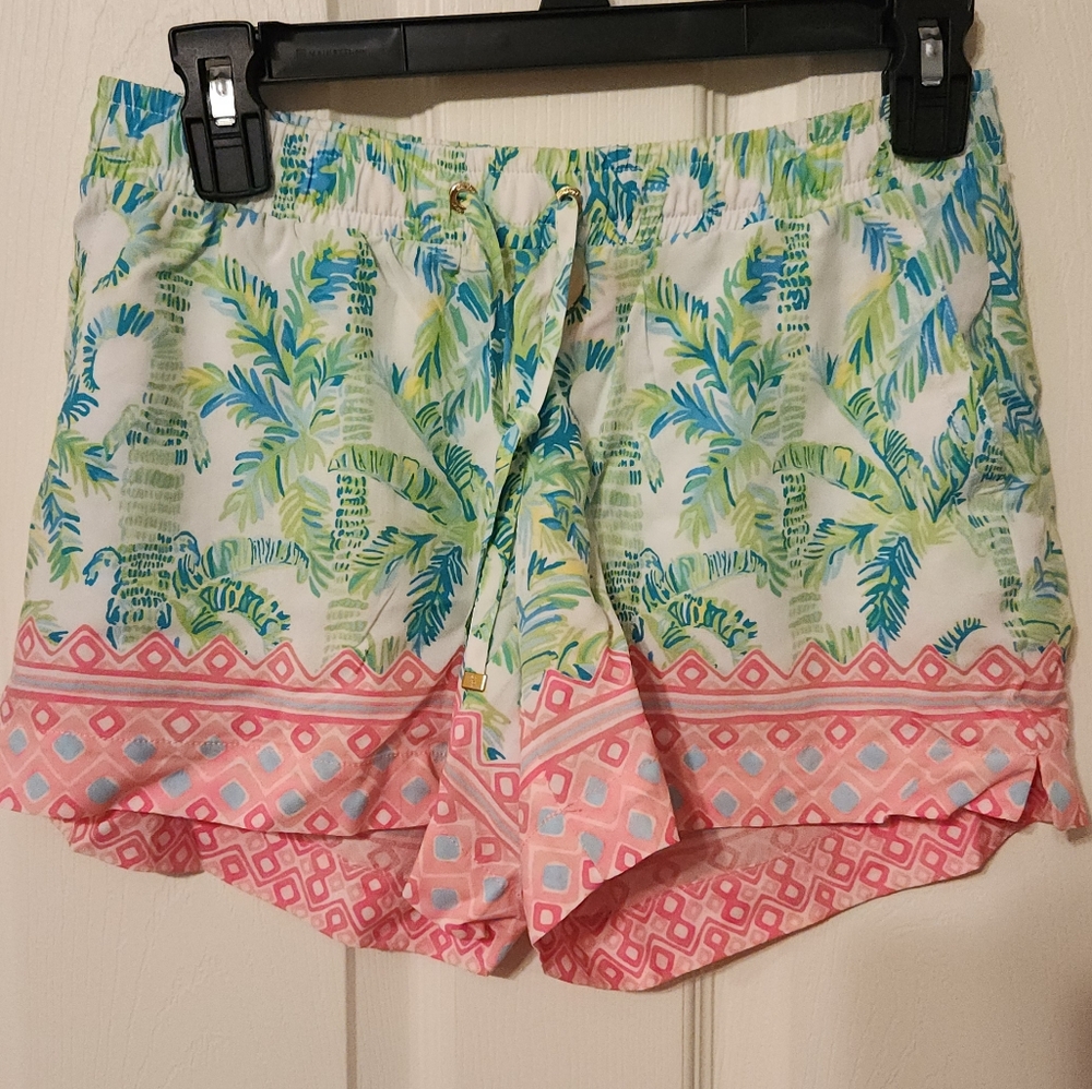 Lilly Pulitzer Katia Shorts XS Keep Palm